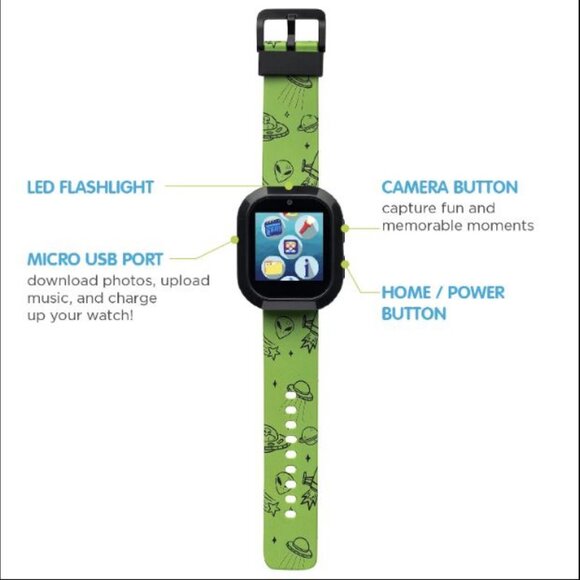 New Boys Silicone Strap Smartwatch Watch STEM TOY Telling Time Camera   Alarm - Picture 2 of 5